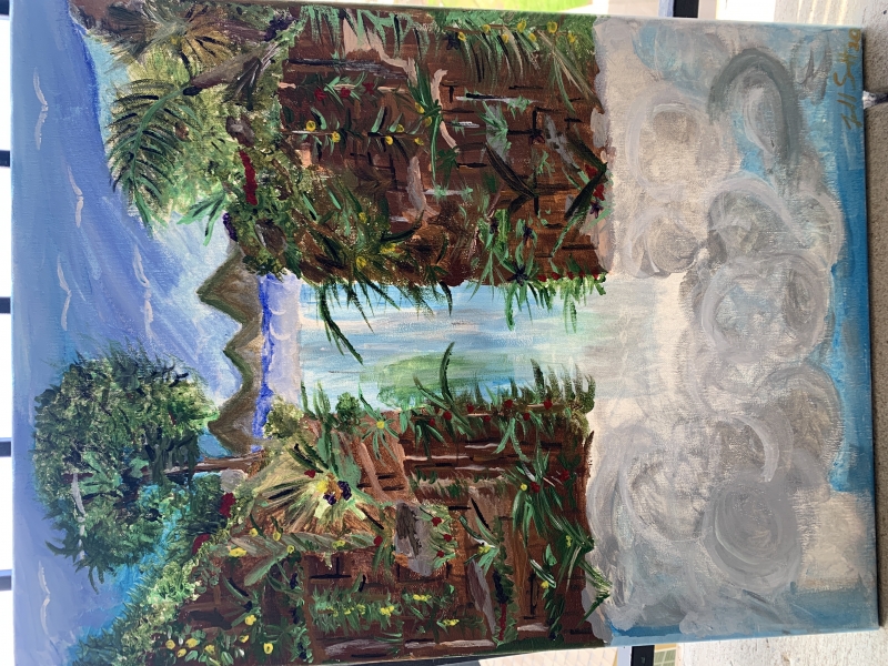 Paradise in the clouds by artist Travell Scott